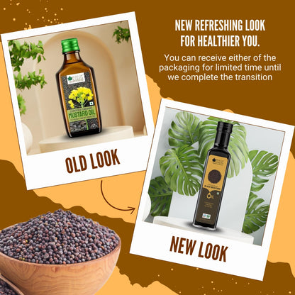 Bliss of Earth 500ML Certified Organic Mustard Oil For Cooking & Hair, Cold Pressed, Hexane Free (Pet bottle)