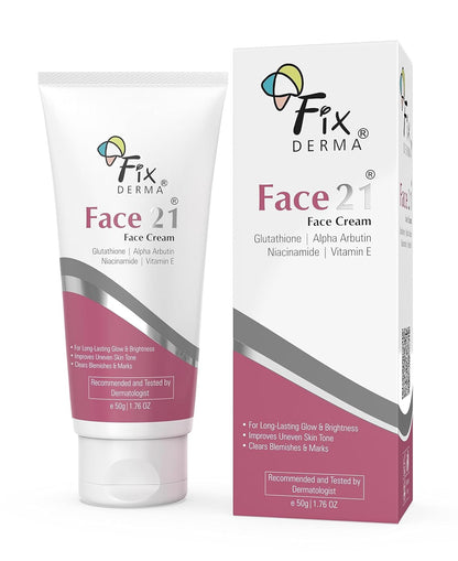 Fixderma 2% Niacinamide Face 21 Cream with Alpha Arbutin | Anti Ageing Cream for Women | Reduces Wrinkles and Fine Lines - 50 gm