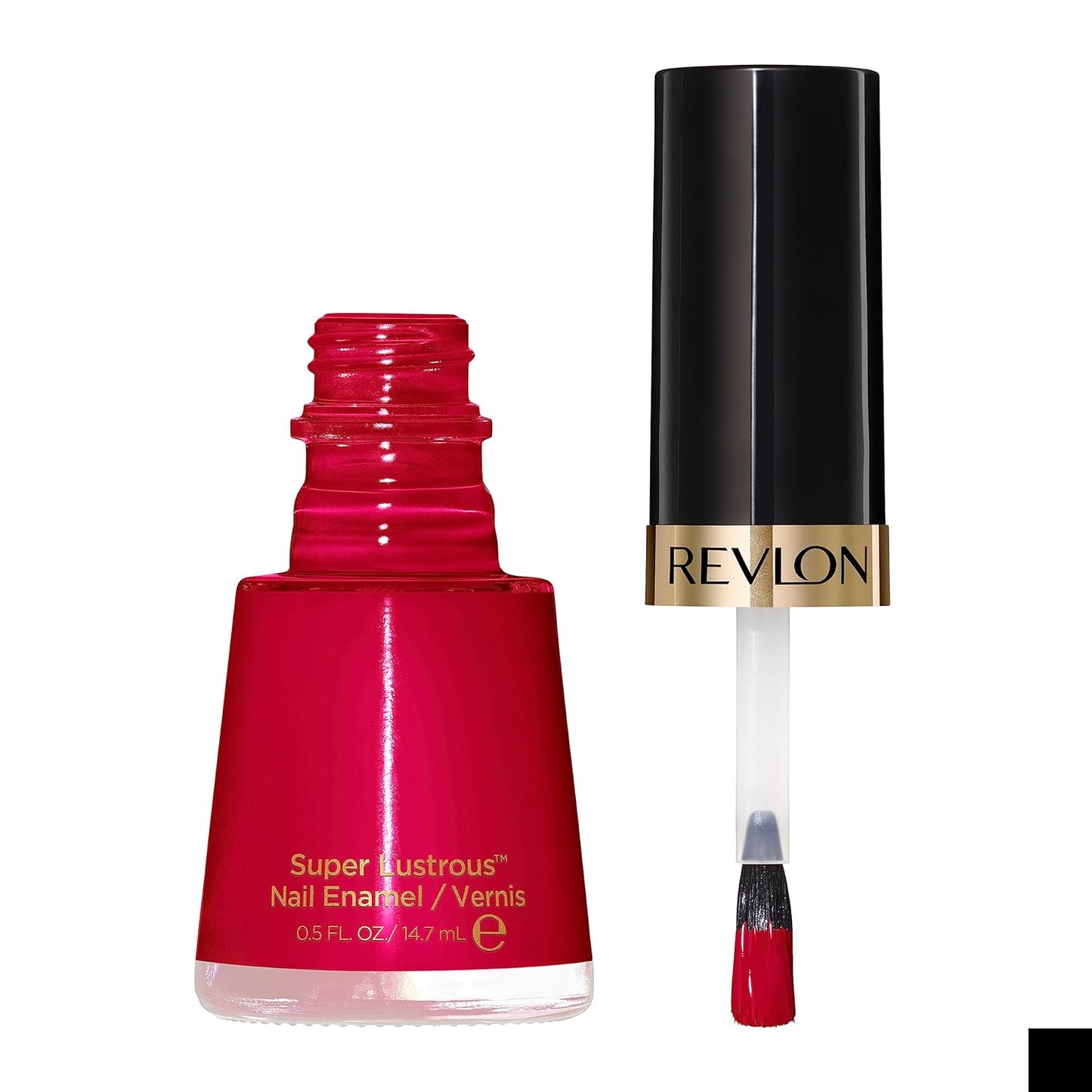 Revlon Super Lustrous Nail Polish, Chip-Resistant & Longwear Formula, High Shine Finish, 680 Revlon Red, 0.5 fl oz