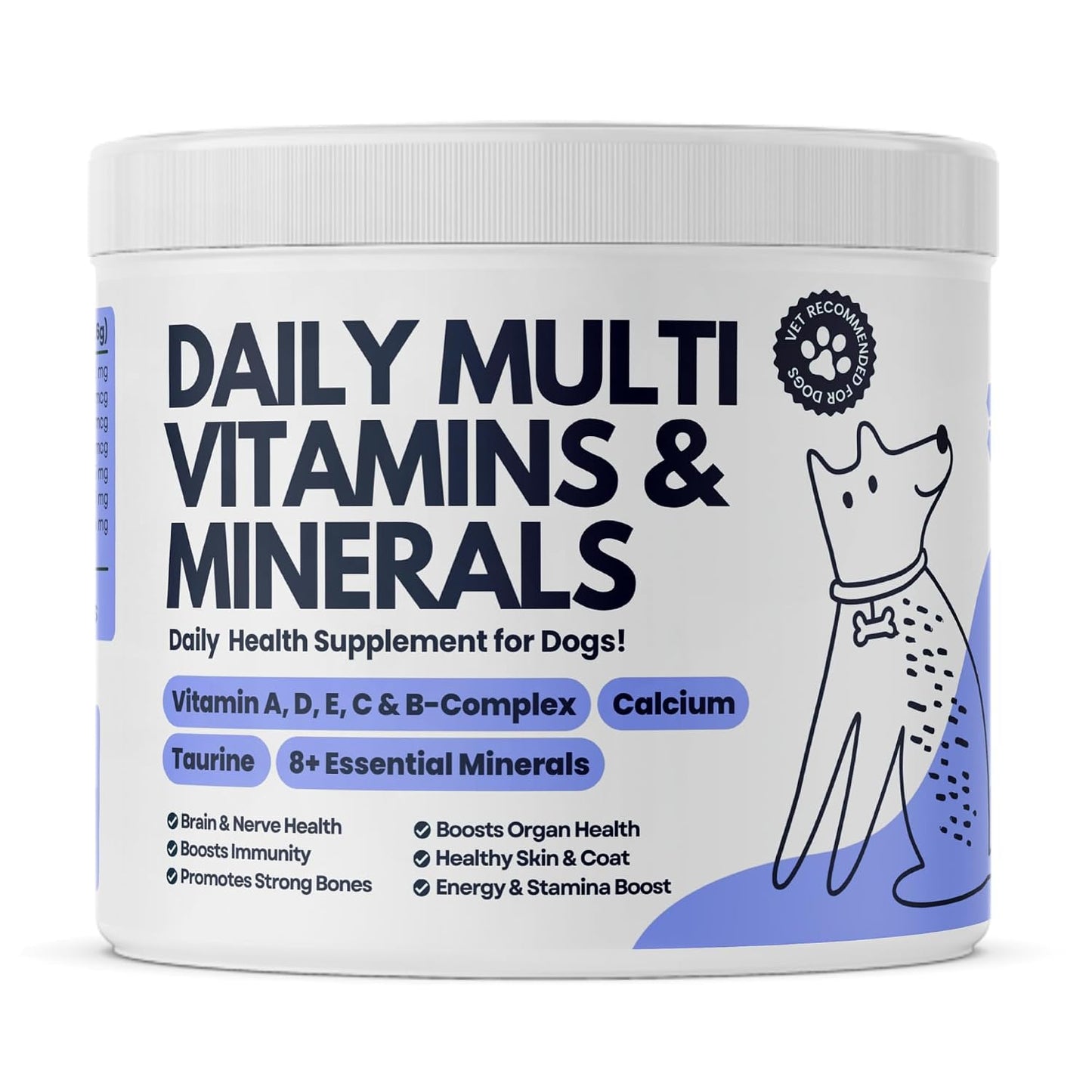 My Fur Child Daily Multivitamins & Minerals for Dogs | Supports Immunity, Energy, Bone Health & Shiny Coat | Comprehensive Blend with 23+ Essential Vitamins andMinerals | Lasts up to 60 Days
