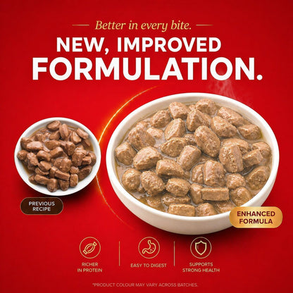 Drools Adult Wet Dog Food 0.9kg (150g x 6) Pack of 6 | Real Chicken and Chicken Liver Chunks in Gravy | Healthy Skin and Coat | Maintains Joint Health | Better Digestibility and Health