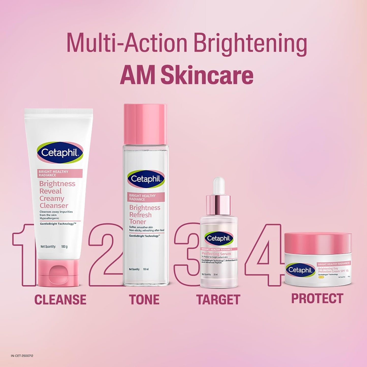 CETAPHIL Bright Healthy Radiance Brightening |Glow Serum | 30ml | GentleBright Technology™ with Antioxidant C and Advanced Peptide | Removes Dark Spots & Dullness