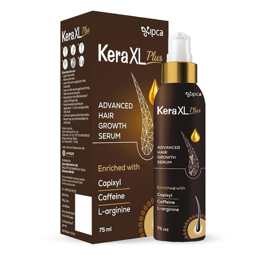 Ipca KERA XL Plus Advanced Hair Growth Serum – 75ml Hair Care Serum for Reduced Hair Fall, Fuller & Thicker Looking Hair, Scalp Nourishing Formula