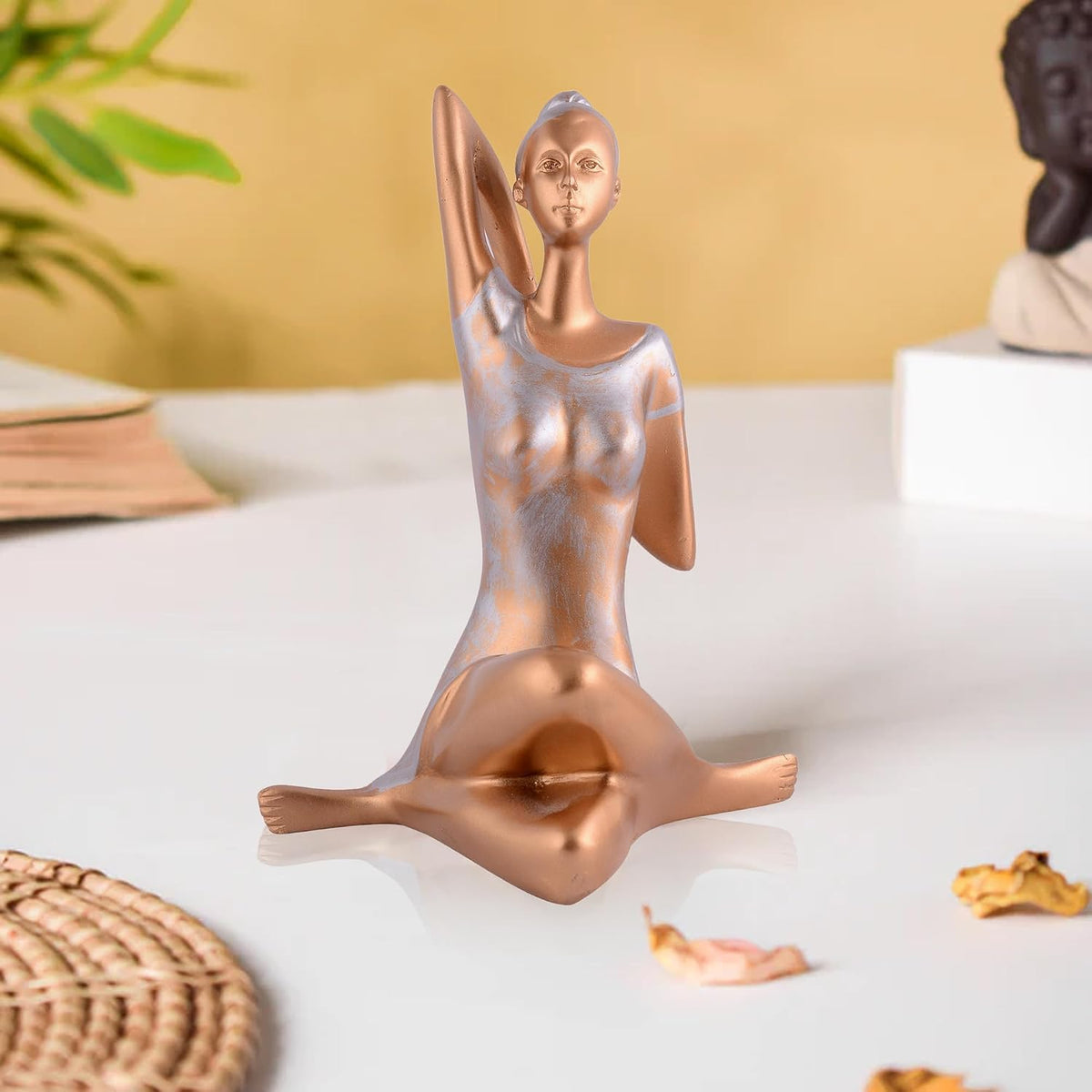 Yoga Lady Home & Office Decor showpiece (y1100)