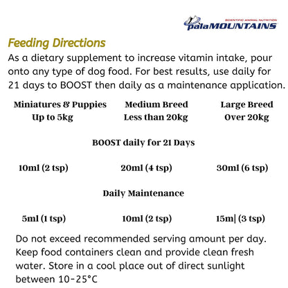 Palamountains My Beau for Dogs – Omega 3 & 6, Essential Vitamins – Enhances Skin, Coat, Immunity, Digestion & Reduces Fur Balls – High Absorption & Palatable Formula (150, Grams)