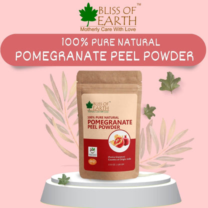 Bliss of Earth Pomegranate Peel Powder 453GM Organic Herbal For Face