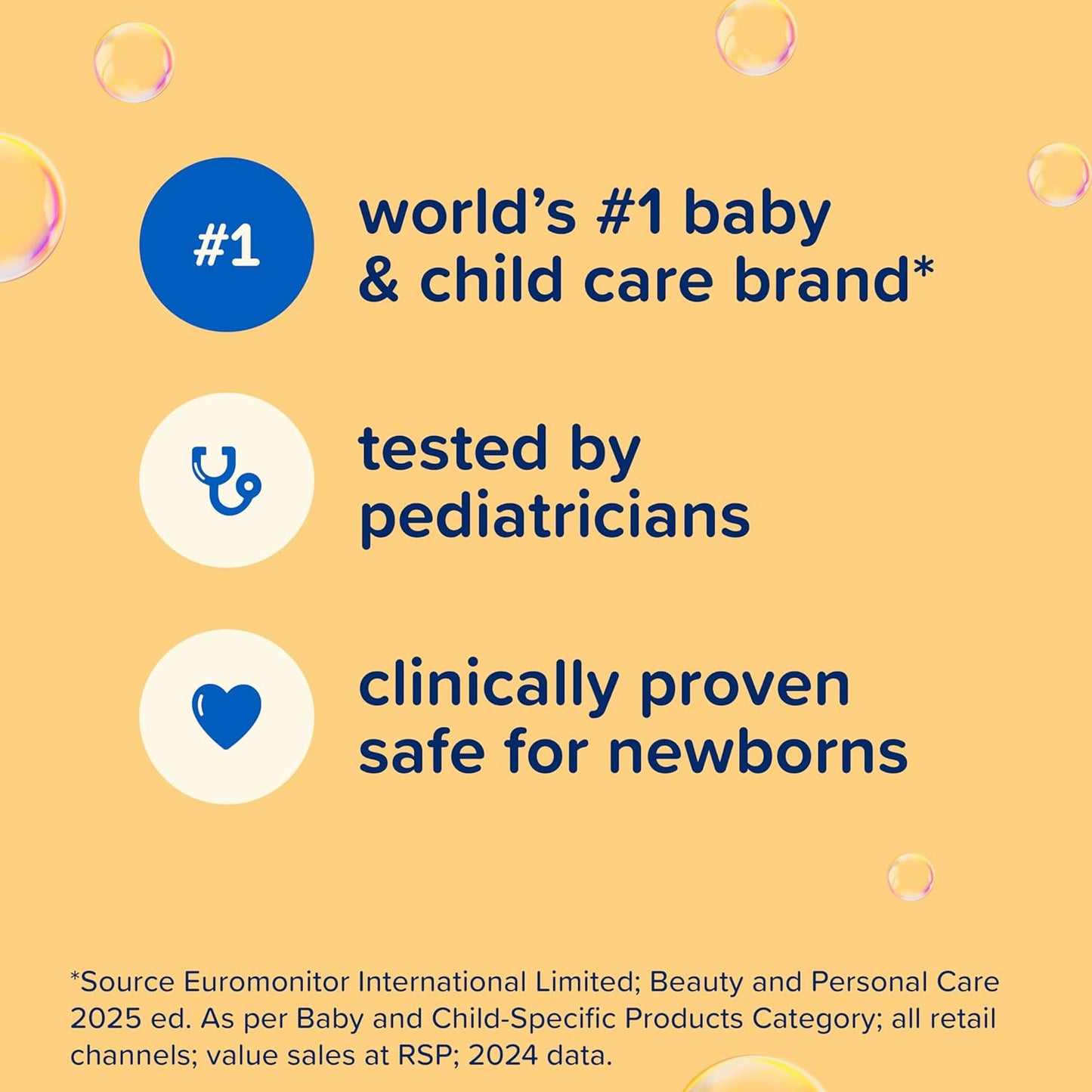 Johnson's Tear Free Baby Shampoo, Free of Parabens, Phthalates, Sulphates and Dyes, 600 ml