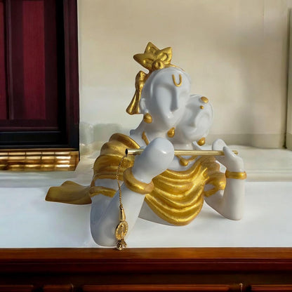 Radha Krishna Religious Idol, Decorative Statue for Home Temple, Gift Showpiece for Living Room size-18x11x23 cm