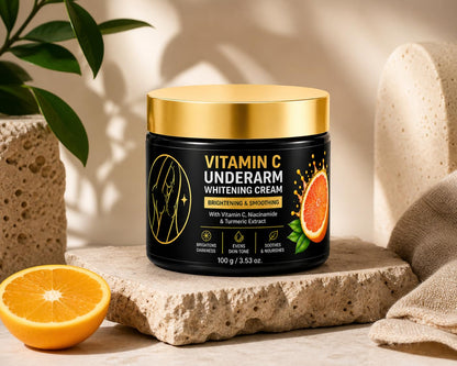 Underarm Brightening Cream for Dark Underarms – Skin Lightening & Whitening Cream with Niacinamide & Vitamin C – Reduces Pigmentation, Odour & Dark Patches – For Men & Women (100g)