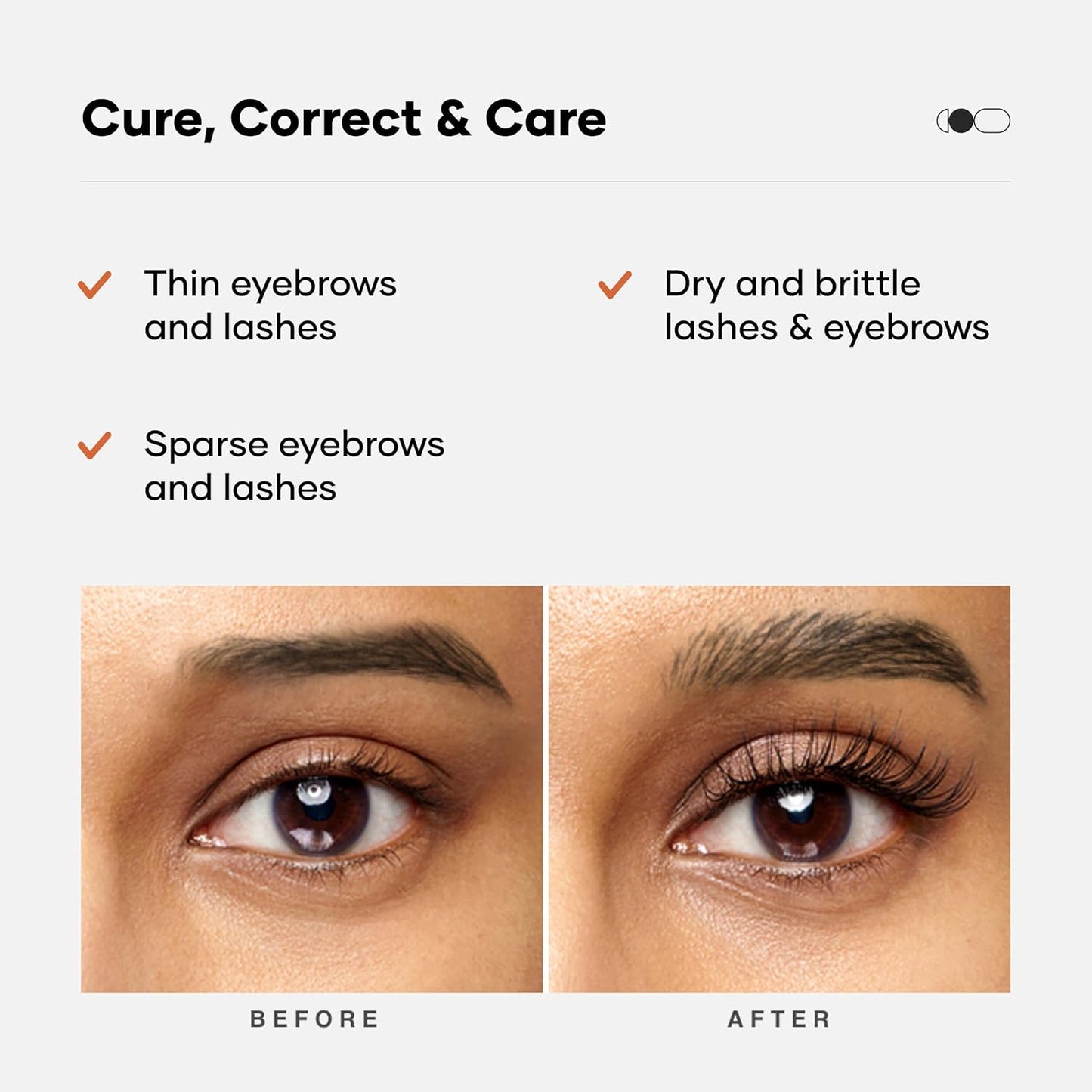 Cureskin Eye Brow & Lash Oil | Nourishes and Strengthens (7 ml) | Eyelash Growth Serum | Lash Serum for Eyelash Growth