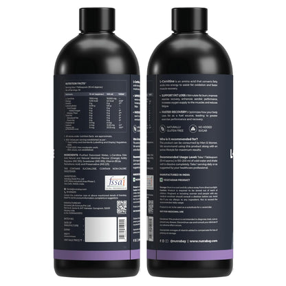 Two black bottles with labels on a white background