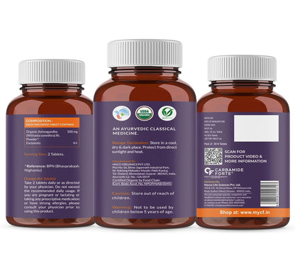 Three Ayurvedic medicine bottles with labels on a white background
