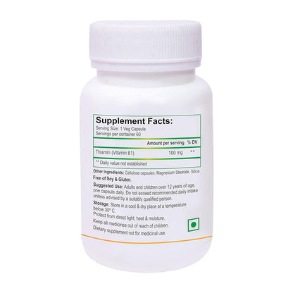 Biotrex Nutraceuticals Thiamin (Vitamin B1) - 60 Veg Capsules