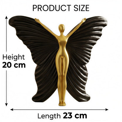 Abstract Butterfly Wings Lady Figurine for Home Decor | Elegant Statue Showpiece for Living Room | Home Decoration Items & Show Pieces for Home Decor Living Room-BTFY1