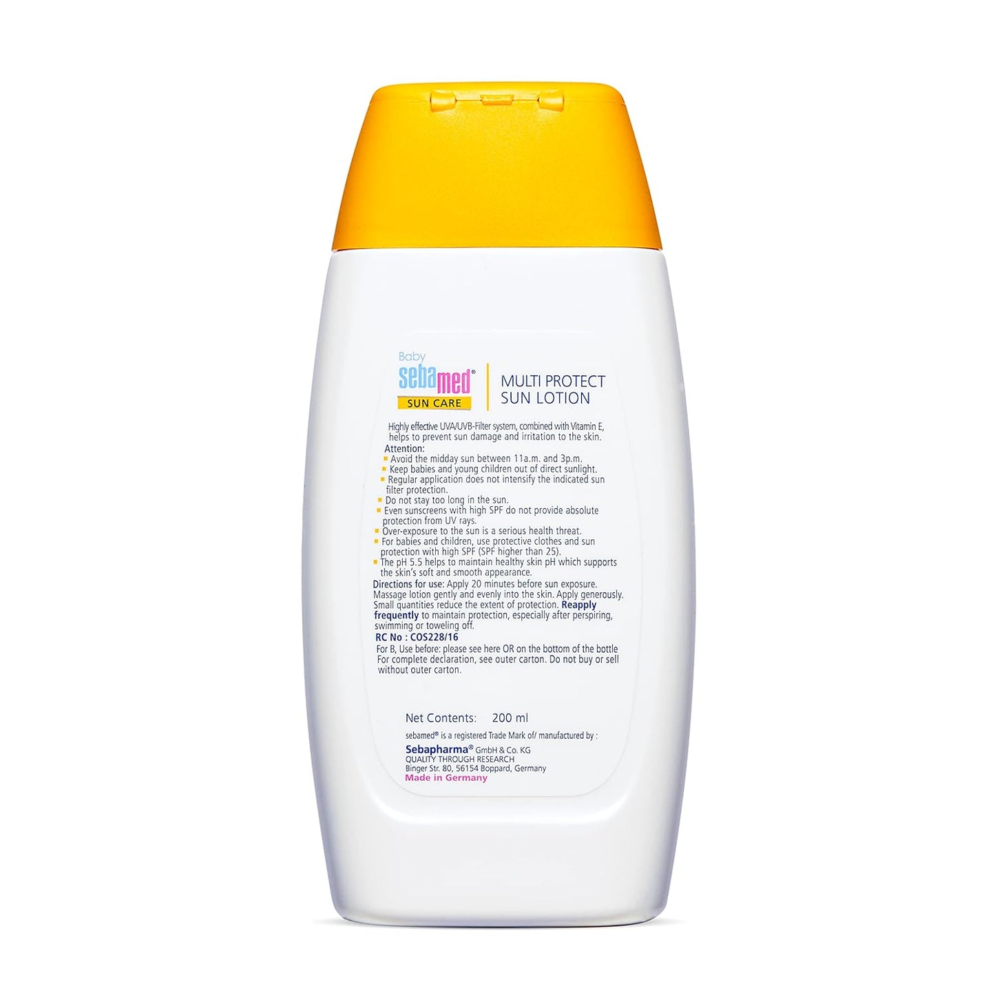 Sebamed Baby Sun Lotion|pH 5.5|Triple Protection with UVA/UVB- Filter|200 ml