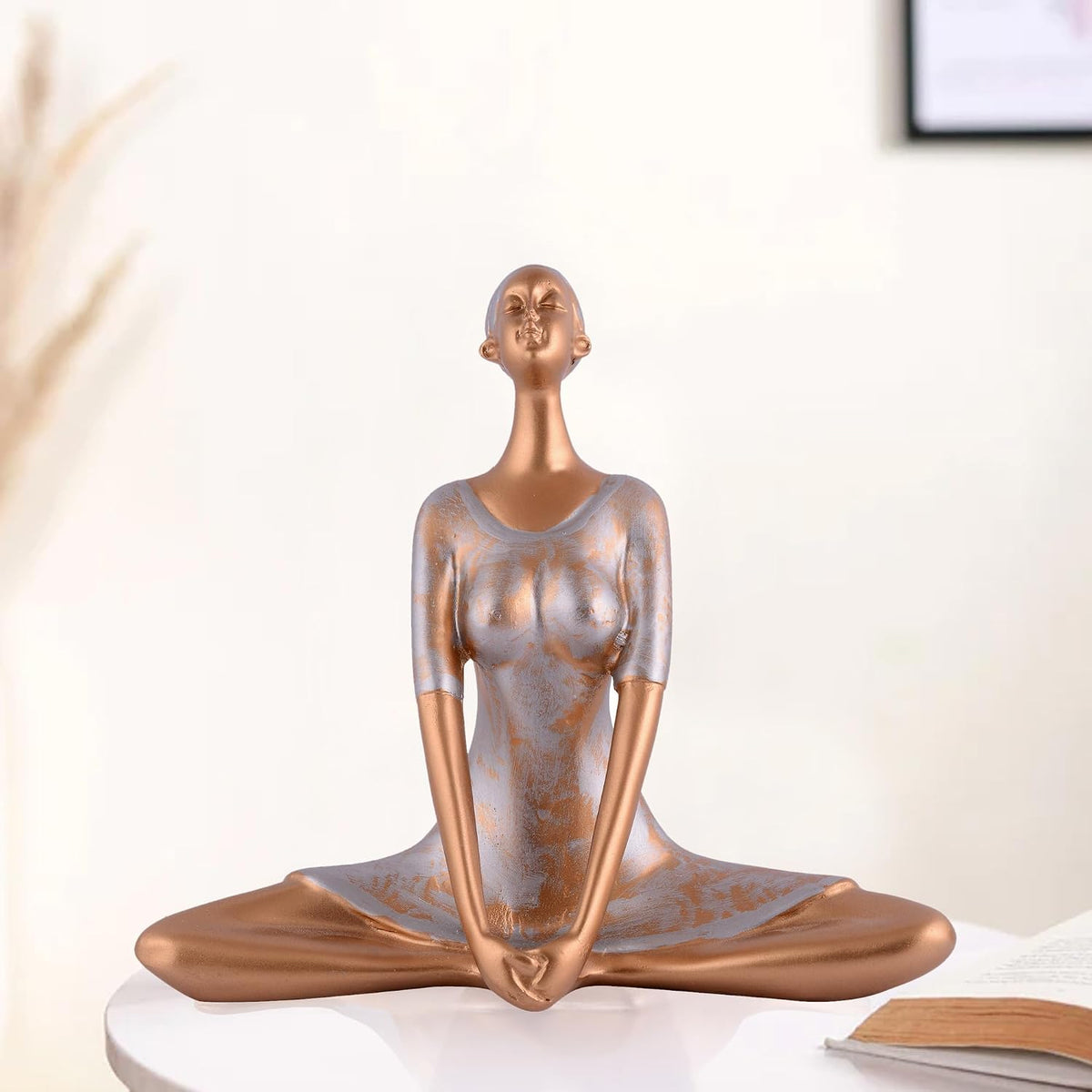 Yoga Lady Home & Office Decor Resin Fantasy Showpiece (Y1200),Multicolor