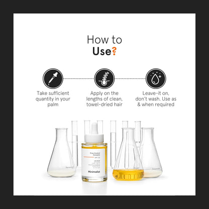 Minimalist Hair Serum for Dry Frizzy Hair with SPF 30, Keratin, Argan Oil & Ceramides| Heat Protection Serum, Smoothens & Protects From UV | Lightweight | Leave In For Women & Men | 50 ml