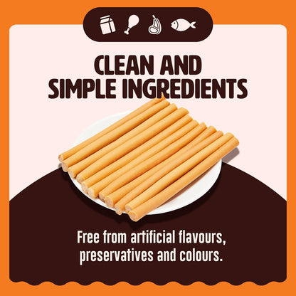 Kennel Kitchen Soft Baked Lamb with Pumpkin Sticks Treats for Dogs, 100g (Pack of 1) | Soft Dog Chew Sticks | Dog Treats for Adult Dogs and Puppies