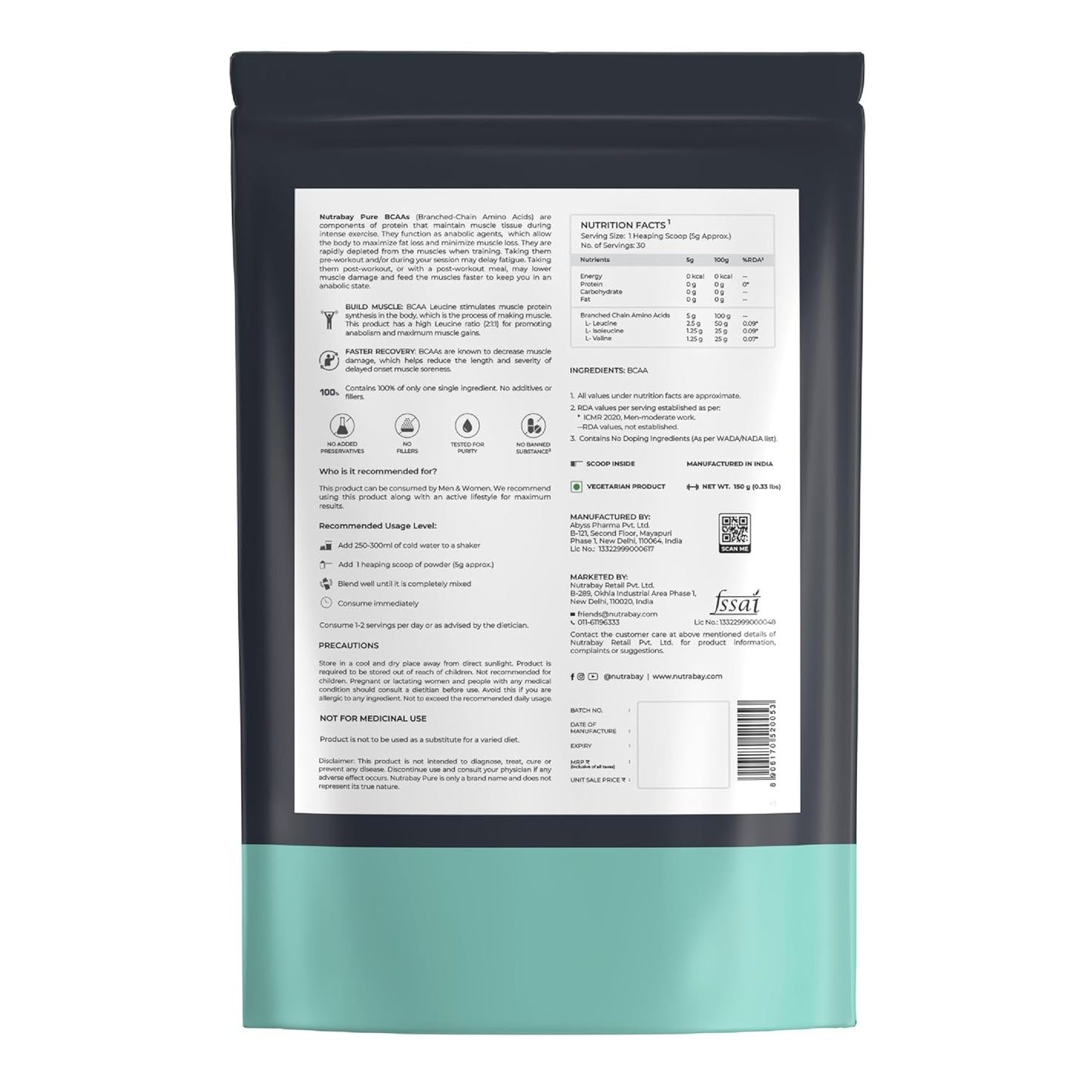 Back view of a product package with text and a barcode on a white background