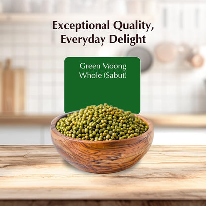 Vedaka Popular Unpolished Green Moong Whole (Sabut), 500 g|Naturally Rich in Protein |Naturally Cholesterol free