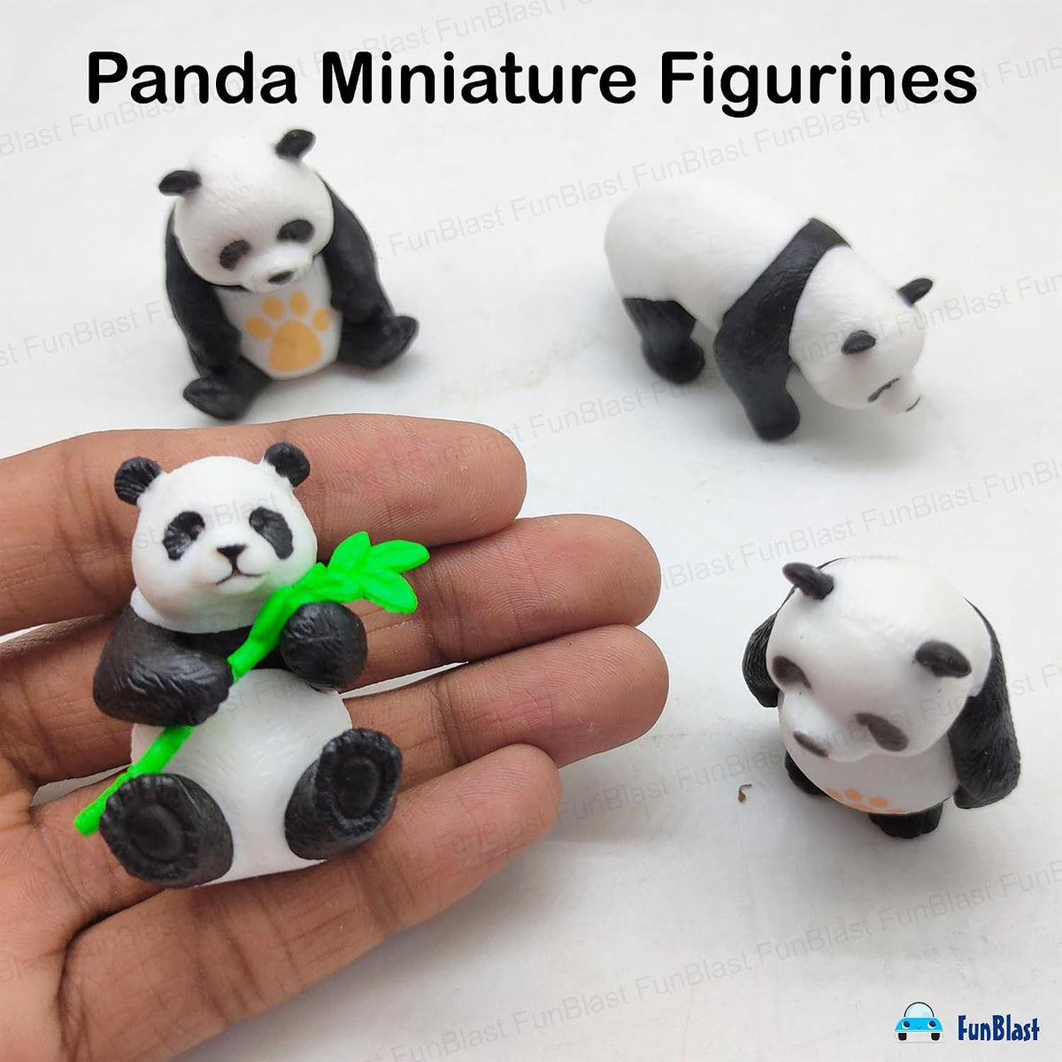 Panda Miniature Figurines - Decorative Showpiece, Gift for Him/Her, Diwali Deepwali New Year Home Decor, Bedroom, Living Room, Office, Table, Car Dashboard (Style-D)