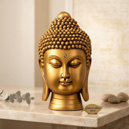 Buddha Idol Statue | Show Pieces for Home Decor Living Room (GOLDEN4)