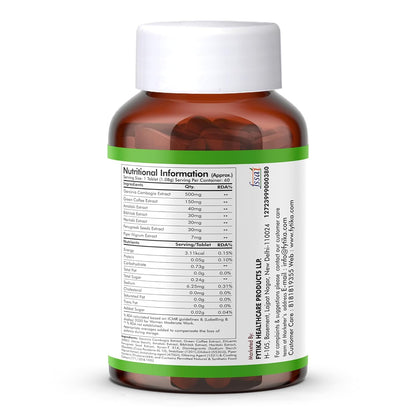 Supplement bottle with nutritional information label on a white background