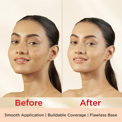 ME-ON Exquisite Whitening Cream Foundation Full Coverage For All Skin Type, Natural Finish (Shade 01 - Ivory)