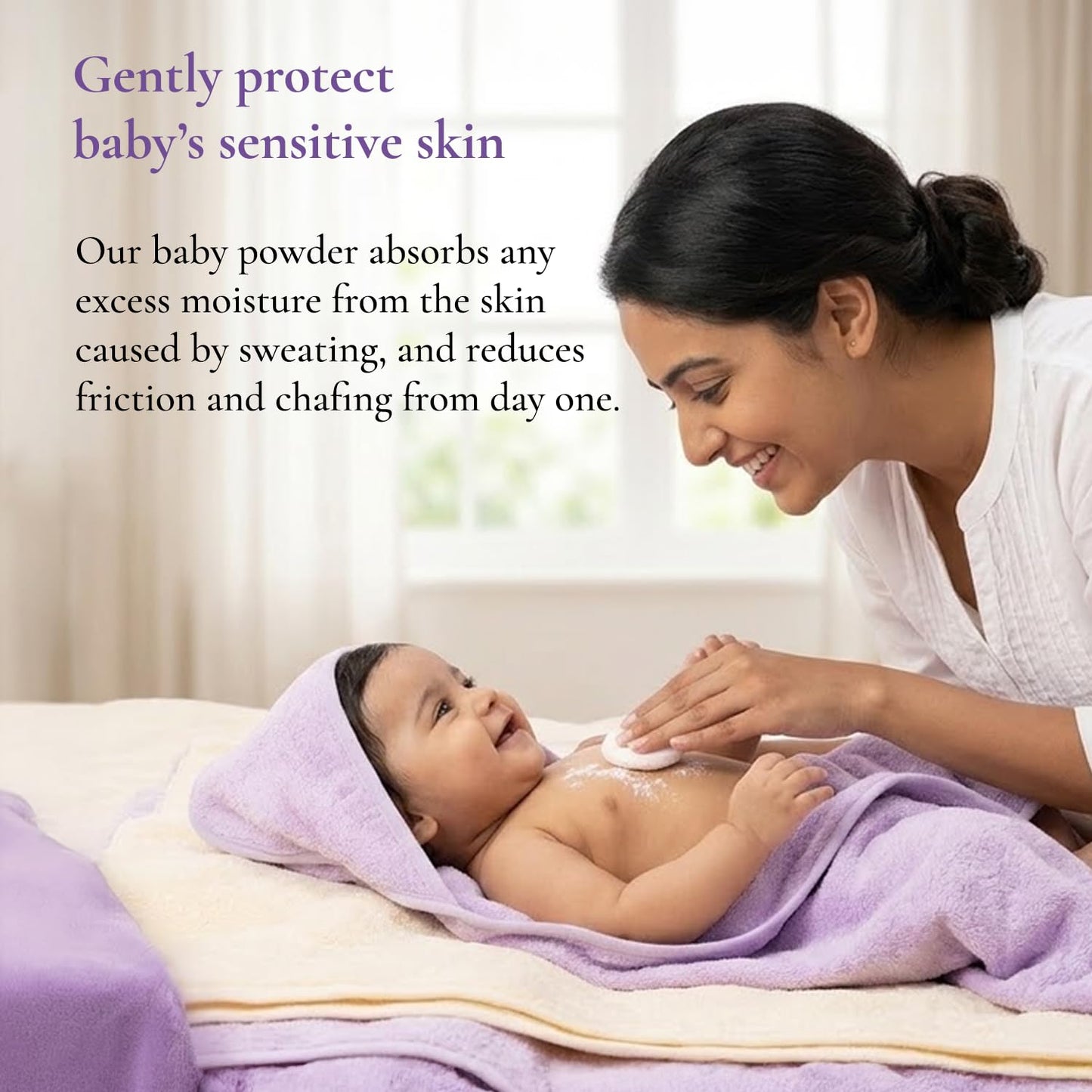 Softsens Baby Powder|Enriched with Patchouli & Olive|Soothes & Moisturises Baby’s Skin|Mild,Dermatologically Tested,Hypoallergenic & Paraben-Free|400g