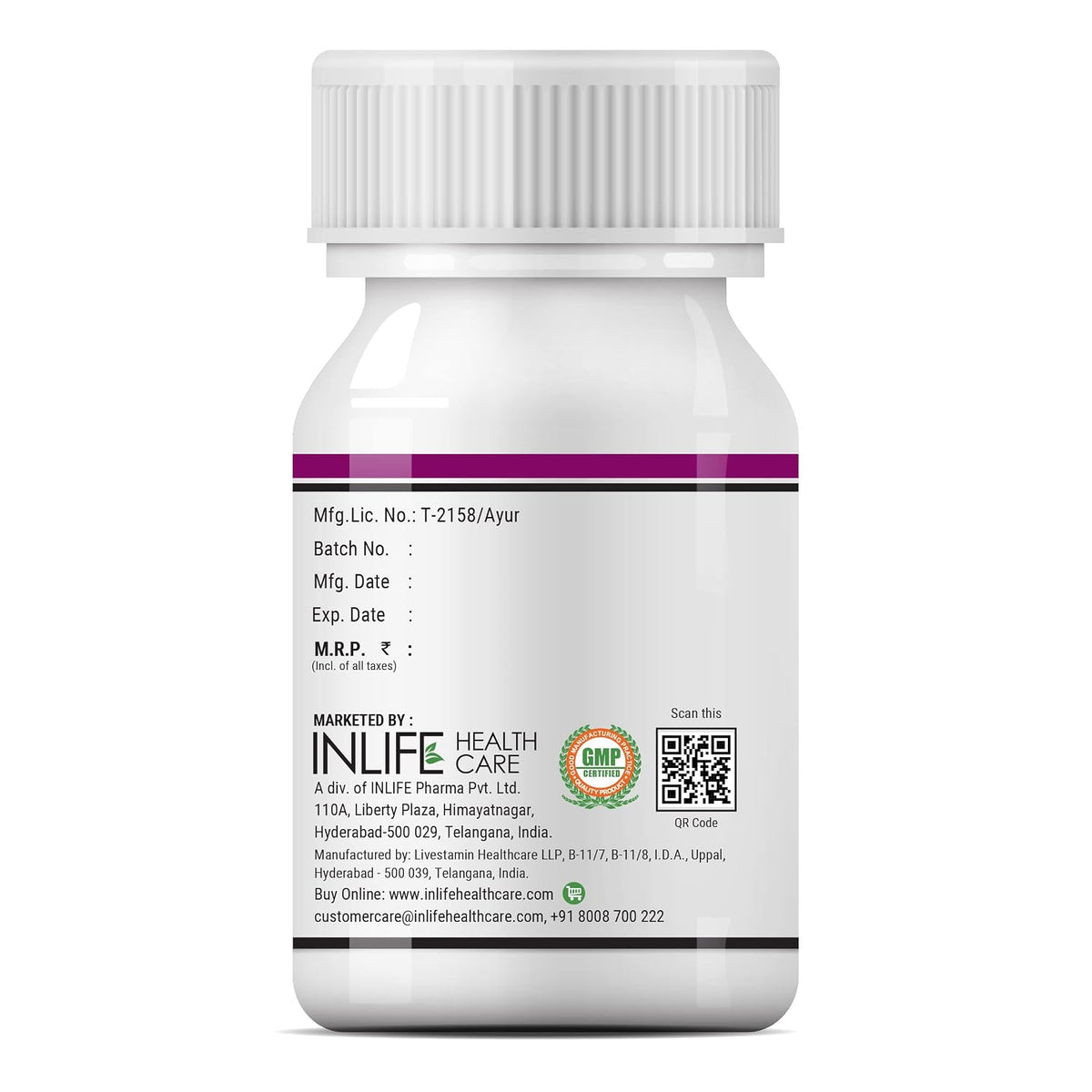INLIFE 5-in-1 Keto Supplement, Garcinia Cambogia Moringa, 90 Capsules