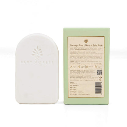 Baby Forest Nirmalya Snan Natural Baby Soap | Baby Soap for Bath | For Sensitive Skin & Natural Baby Bath | Pack of 1 | 75gm