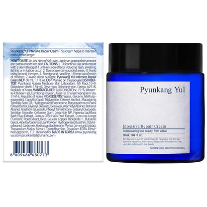 [PKY] Pyunkang Yul Intensive Repair Cream for Dry & Tight Skin with Deep Hydration, Ceramides for Strengthening Moisture Barrier, Zero-Irritation, Korean Skincare (50ml)