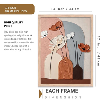 Aesthetic Art Home Decoration Painting | Paintings With Frame For Living Room Bed Room Hotel Wall Decor Digital Reprint (13x17 inch)