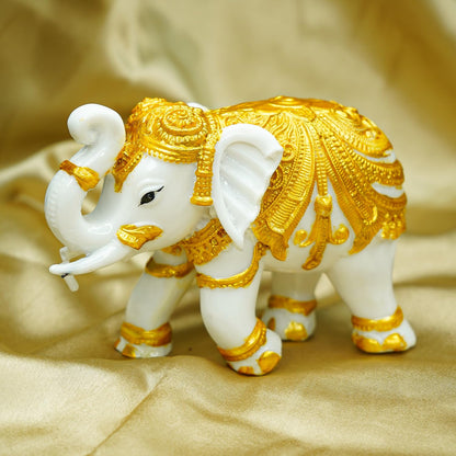 Elephant Show Pieces for Home Decor Living Room Decorative Items | Showpieces Gift Items for Decoration | Center Table Tv Unit Showcase Shelf Office Desk Interior Artifacts Vasthu Statue