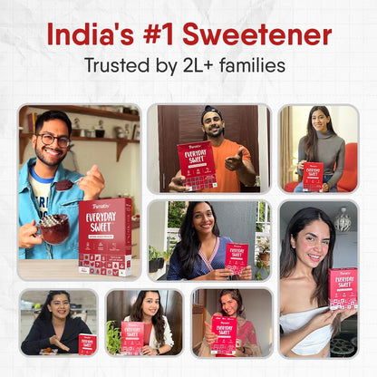 Trunativ Everyday Sweet | Monkfruit Sweetener Powder Loose Sugar Like Sweetener | Zero-Calorie Sugar Substitute | 1:1 Sugar Replacer for Cooking & Baking | Keto & Diabetic Friendly | 150g (Pack of 1).