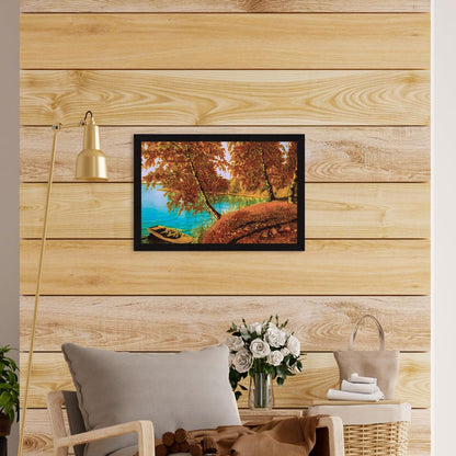 Vastu Landscape Wall Decor Paintings with Frame for Home Decoration, Painting for Living Room - Framed Painting for Wall Decoration, 12.0 X 18.0 inches, Set Of 1