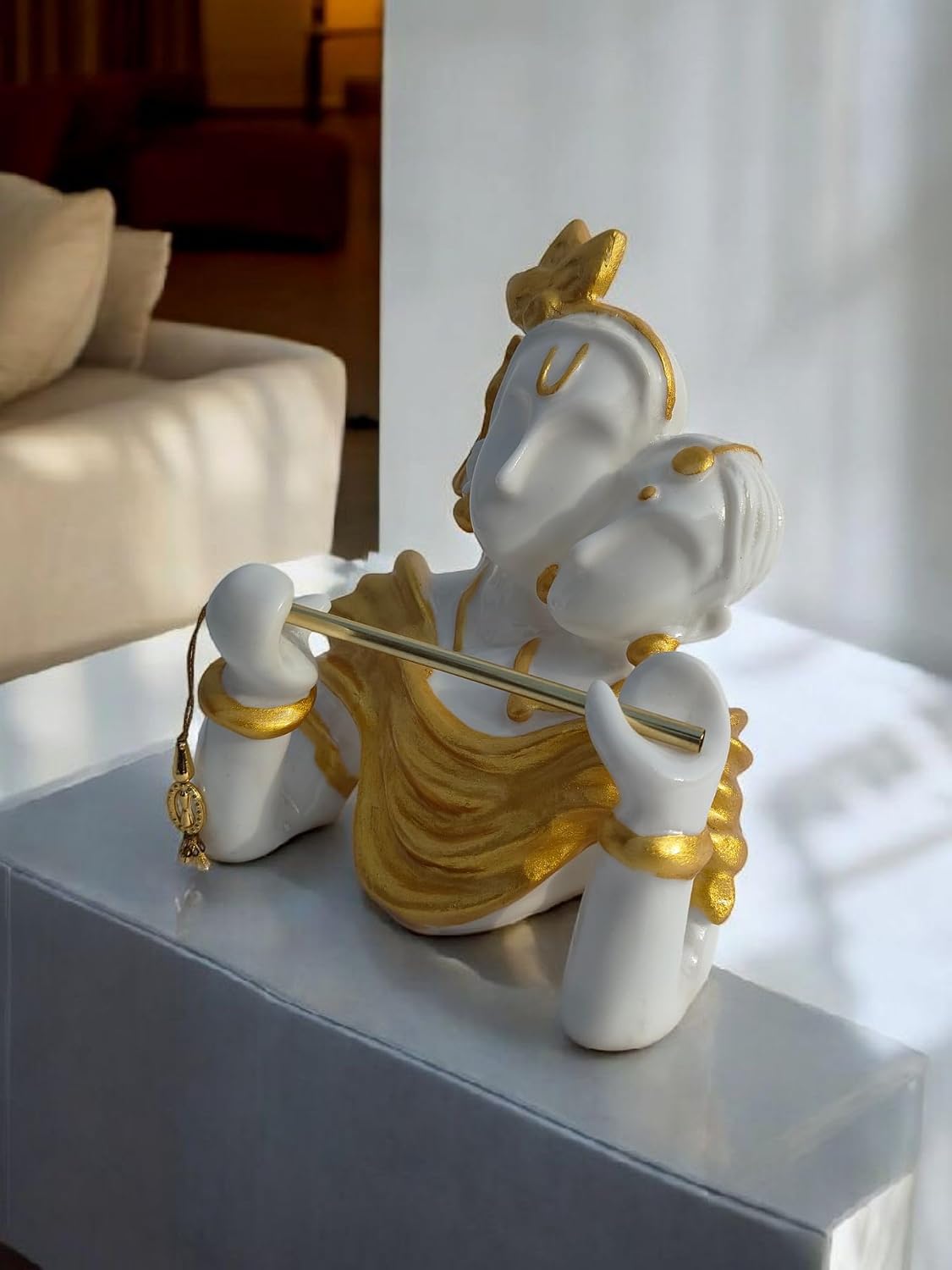 Radha Krishna Religious Idol, Decorative Statue for Home Temple, Gift Showpiece for Living Room size-18x11x23 cm