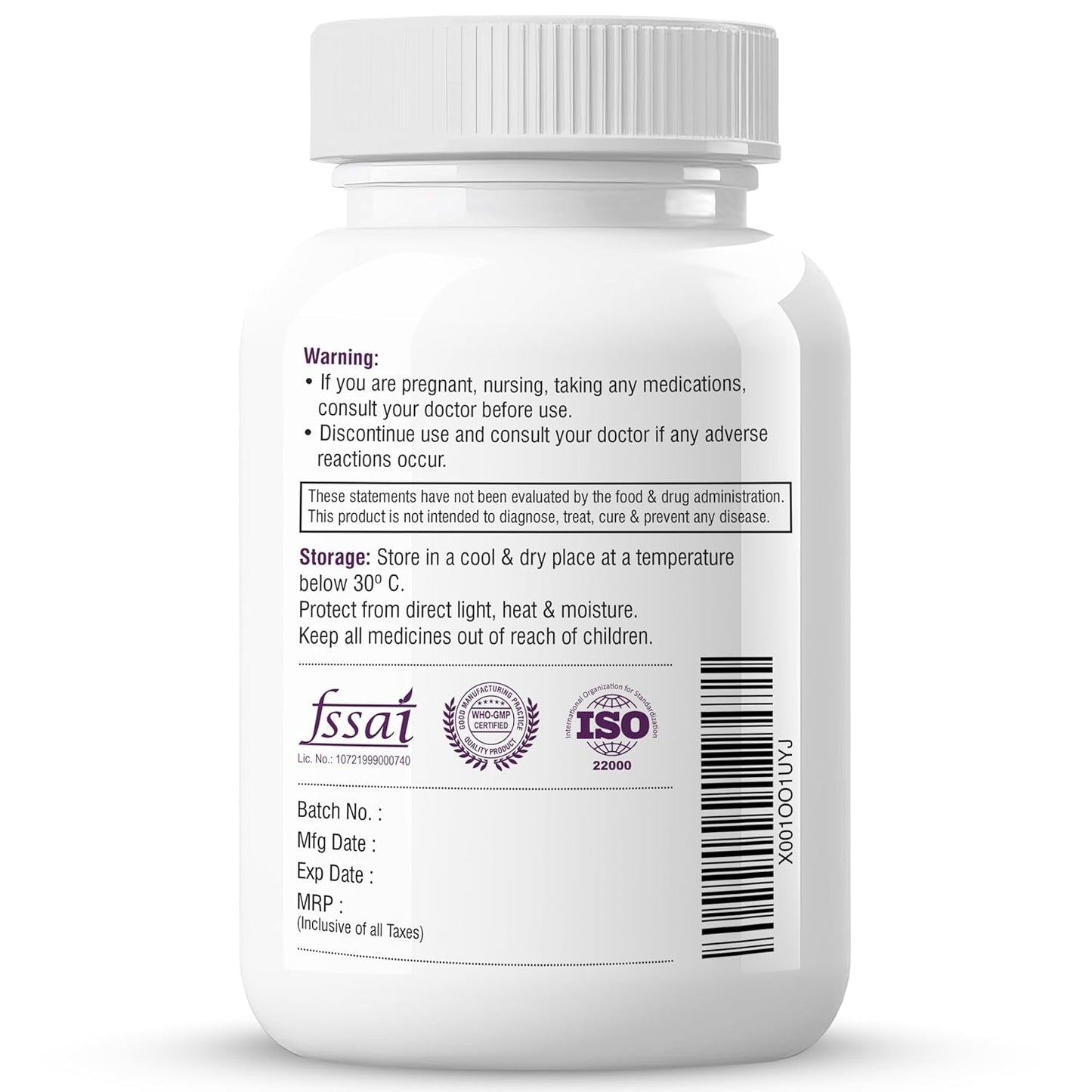 Biotrex Nutraceuticals Vitamin B12 With B1, B5, B6, B9(Folic Acid), Alpha Lipoic Acid ALA & Inositol Supplements | Energy Management | Antioxidant | 60 Tablets