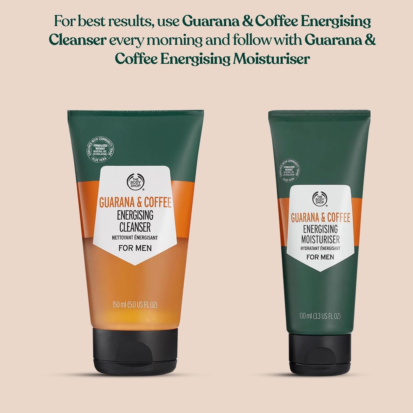 The Body Shop Gel Guarana and Coffee Energising Moisturiser for Men, 100 ml