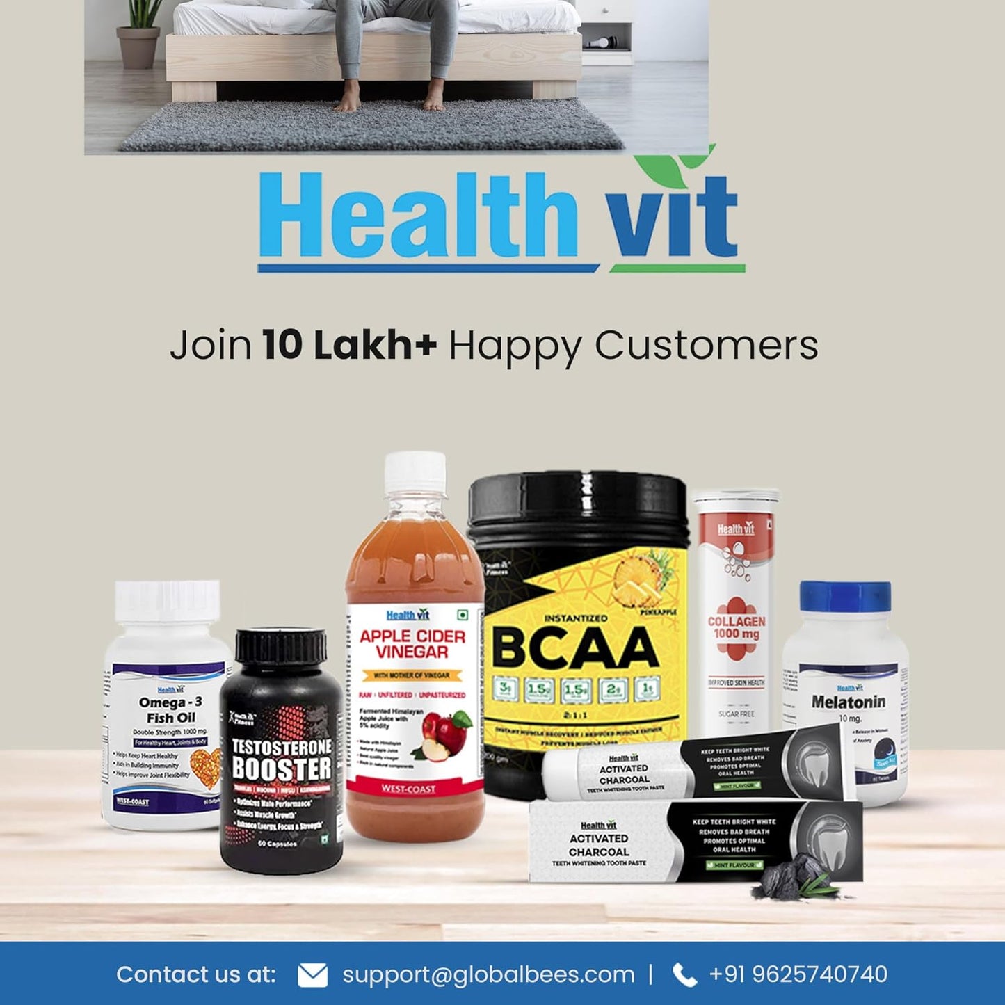 Healthvit Asparagus 400mg (20% Saponin) | Improve Immune System & Urinary Tract Function | Vegan & Gluten Free | 60 Capsules