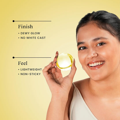 FoxTale SPF 70 Niacinamide Dewy Sunscreen With PA++++ For Dewy Sun Protection|Tan Protection|Lightweight|No White Cast|Non Greasy|Anti-Tan Formula|For Spot Depigmentation|For Men & Women|15 ml