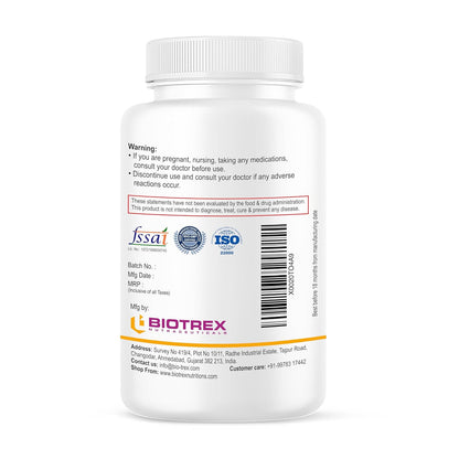 Biotrex Nutraceuticals Boron 3mg | 120 Veg Capsules | Build Strong Bones | Improve Muscle Coordination
