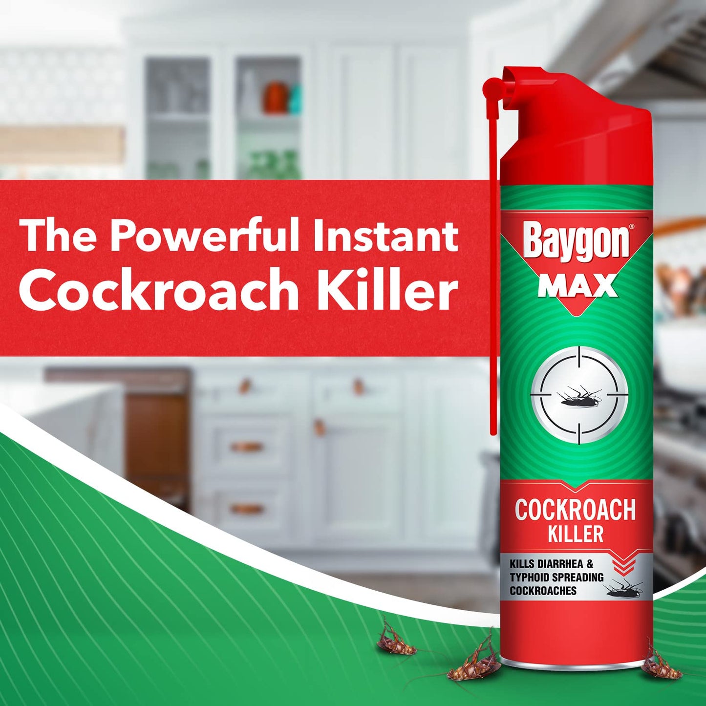 Baygon Cockroach Killer Spray, 400 ml