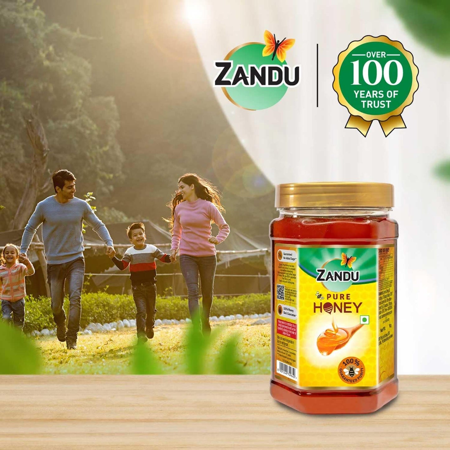 Zandu Pure Honey || 100% Pure || No Added Sugar & Adulteration, 1KG