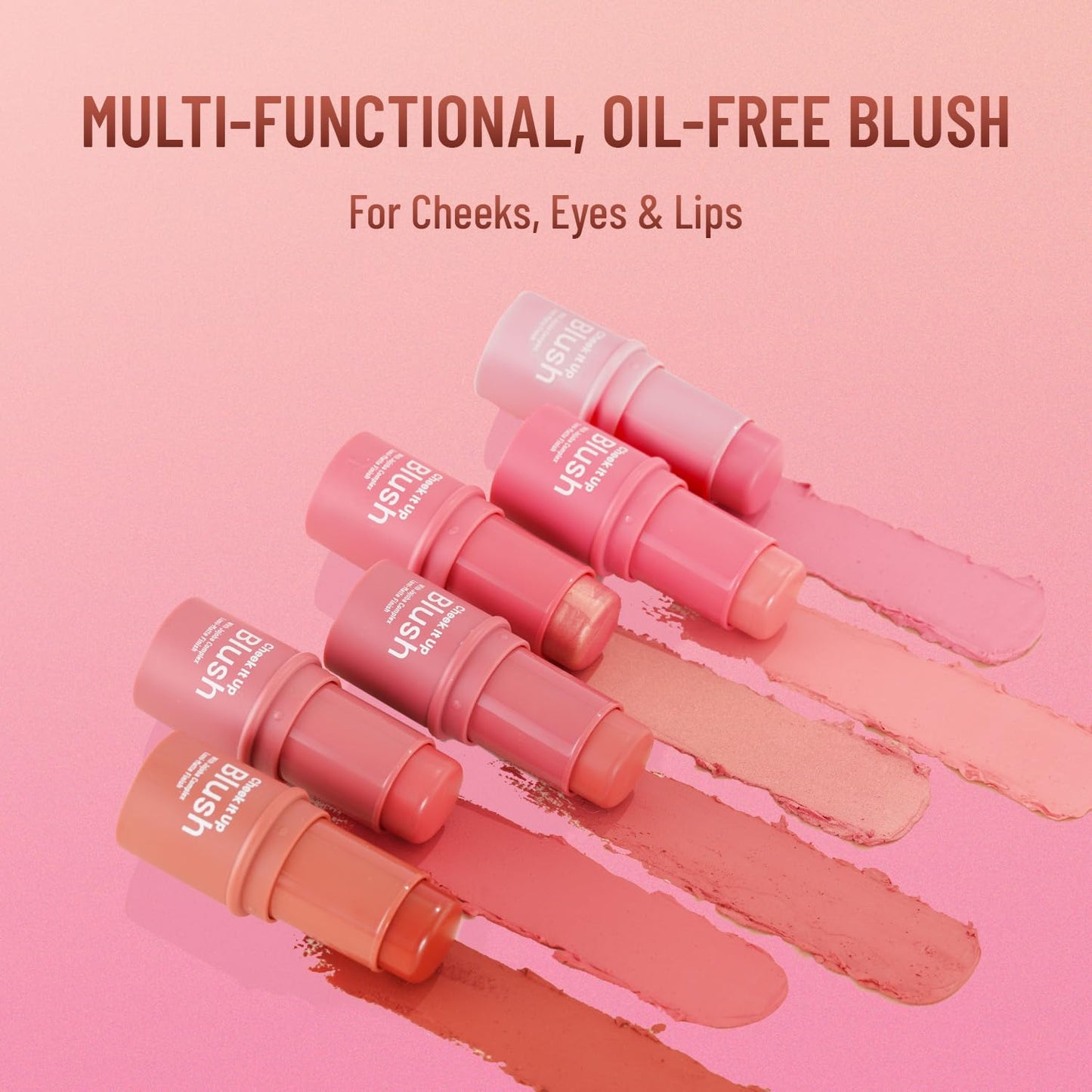 Swiss Beauty Cheek It Up Blush for Cheeks|Lumi-Matte Finish | Lightweight | Easily Blendable | With Jojoba Oil | Shade- High on Pink, 8g