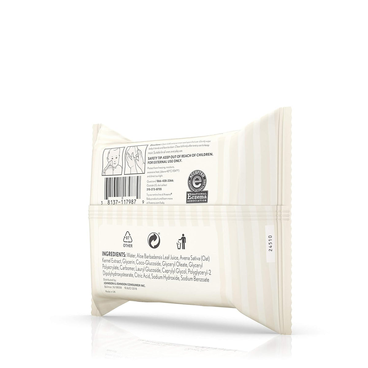 Aveeno Hand & Face Baby Wipes with Oat Extract and Aloe!!