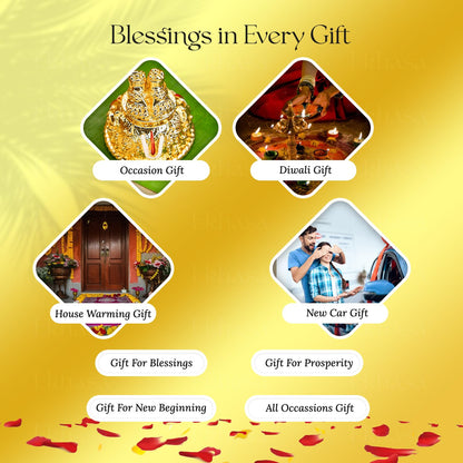 Tirupati Balaji Charan (4.7 cm) | Lord Venkateswara Feet Idol for Car Dashboard, Pooja Room, Home Decor & Office Desk | Venkateshwara Swamy Murti | Perumal Statue | God Idols for Gifting