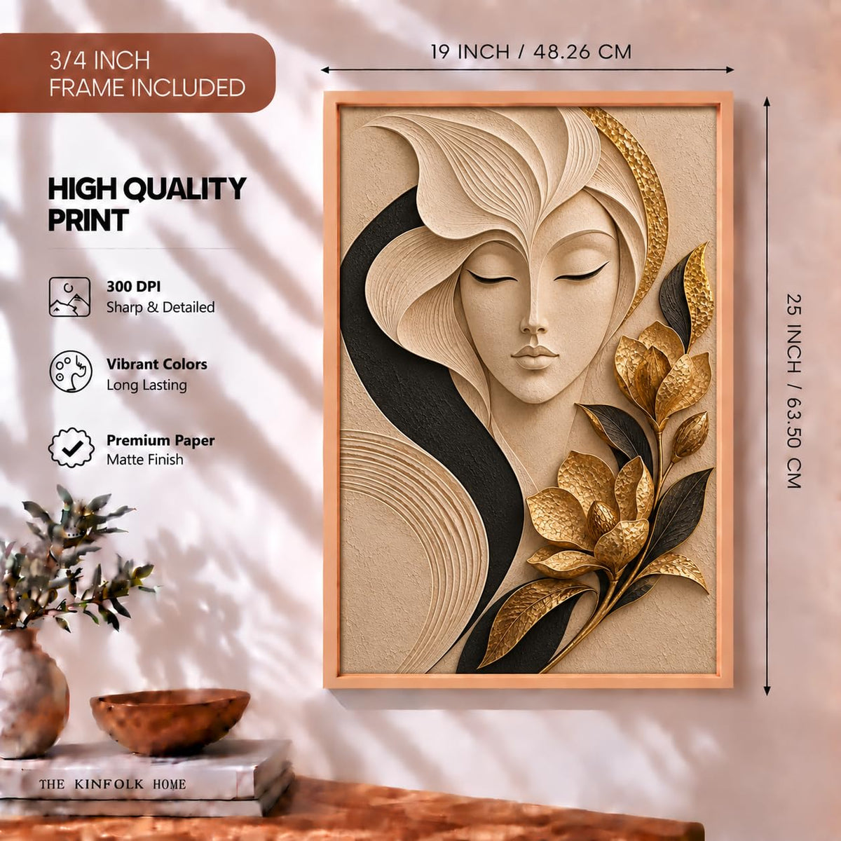 Botanical Woman Face Art -2
