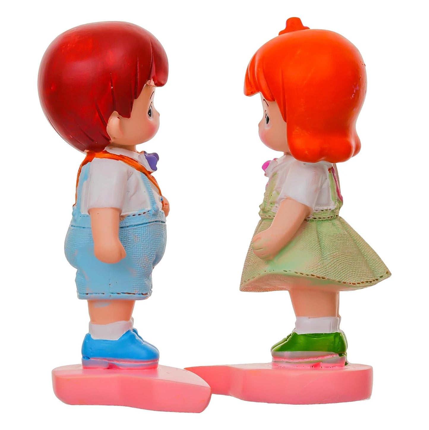 eCraftIndia Little Boy and Girl Walking To School Lovely Miniature Statue Zuzy Almond Chocolates Gift Box Valentine Gift For Girlfriend Boyfriend Husband Wife Her Him