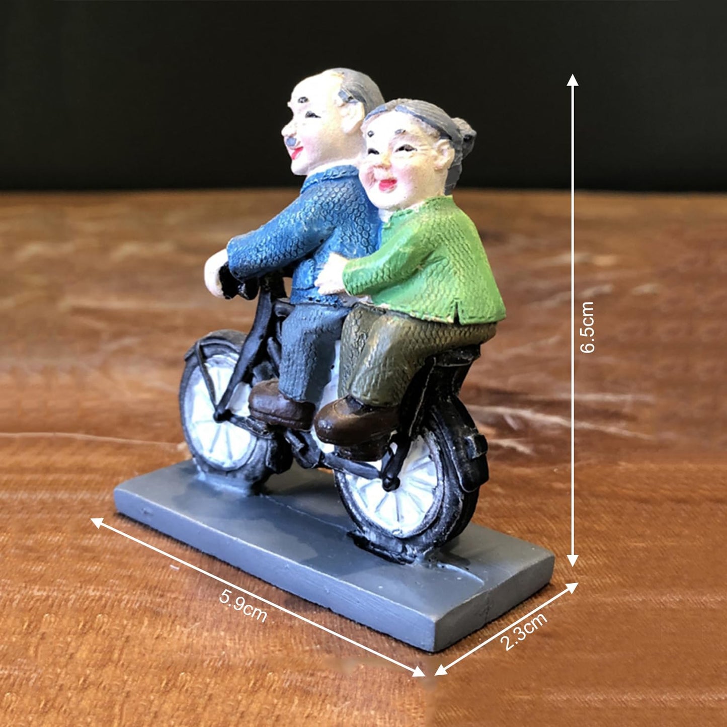 ascension Romantic Lovely Couple Sitting On Cycle Gift for Girlfriend Boyfriend Husband Wife Miniature Statue Figurine for Valentines Day Gift Gift for Your Love Valentines Gifts